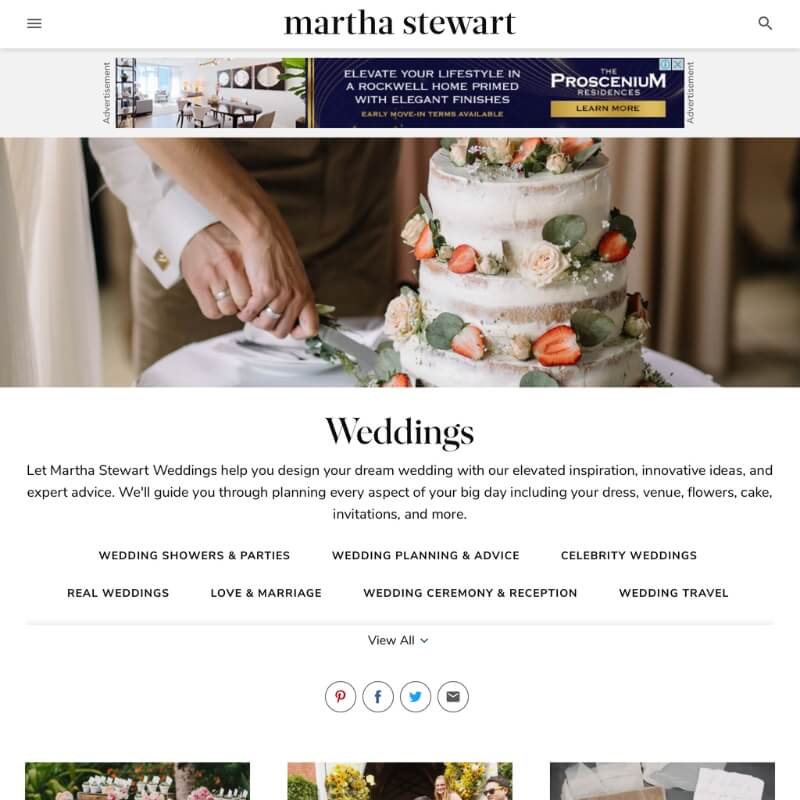 Martha Steward Weddings