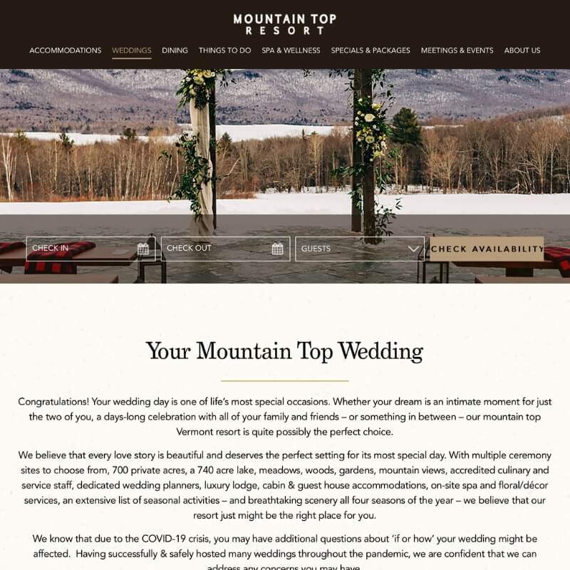 The Mountain Top Inn & Resort – Chittenden, Vermont