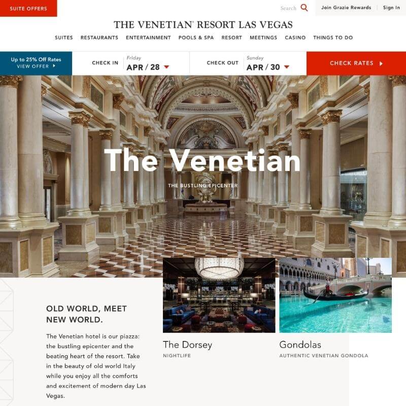 The Venetian Resort – Las Vegas