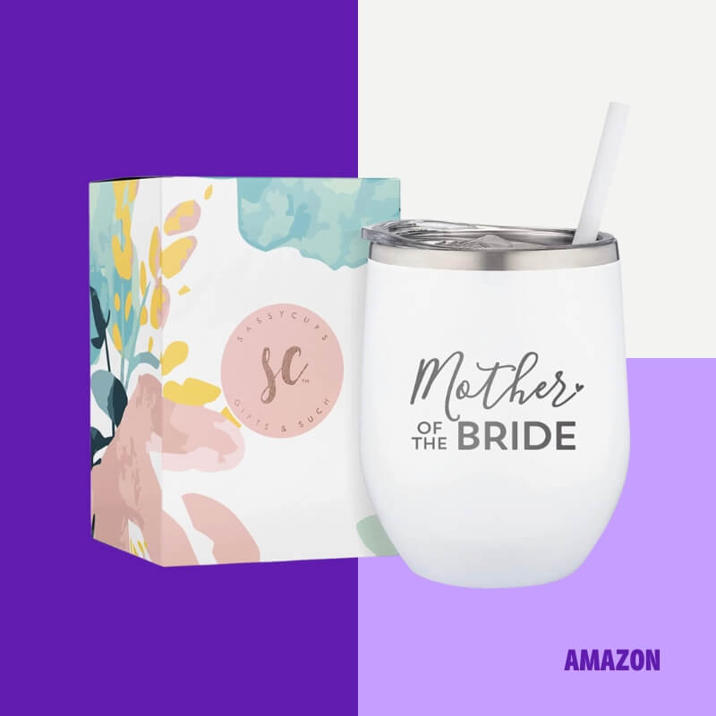 Mother of the Bride Engraved Stainless Steel Tumbler Cup