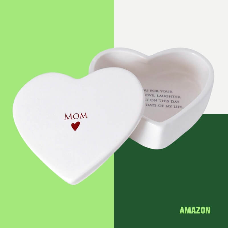 Heart Shaped Jewelry Keepsake Box