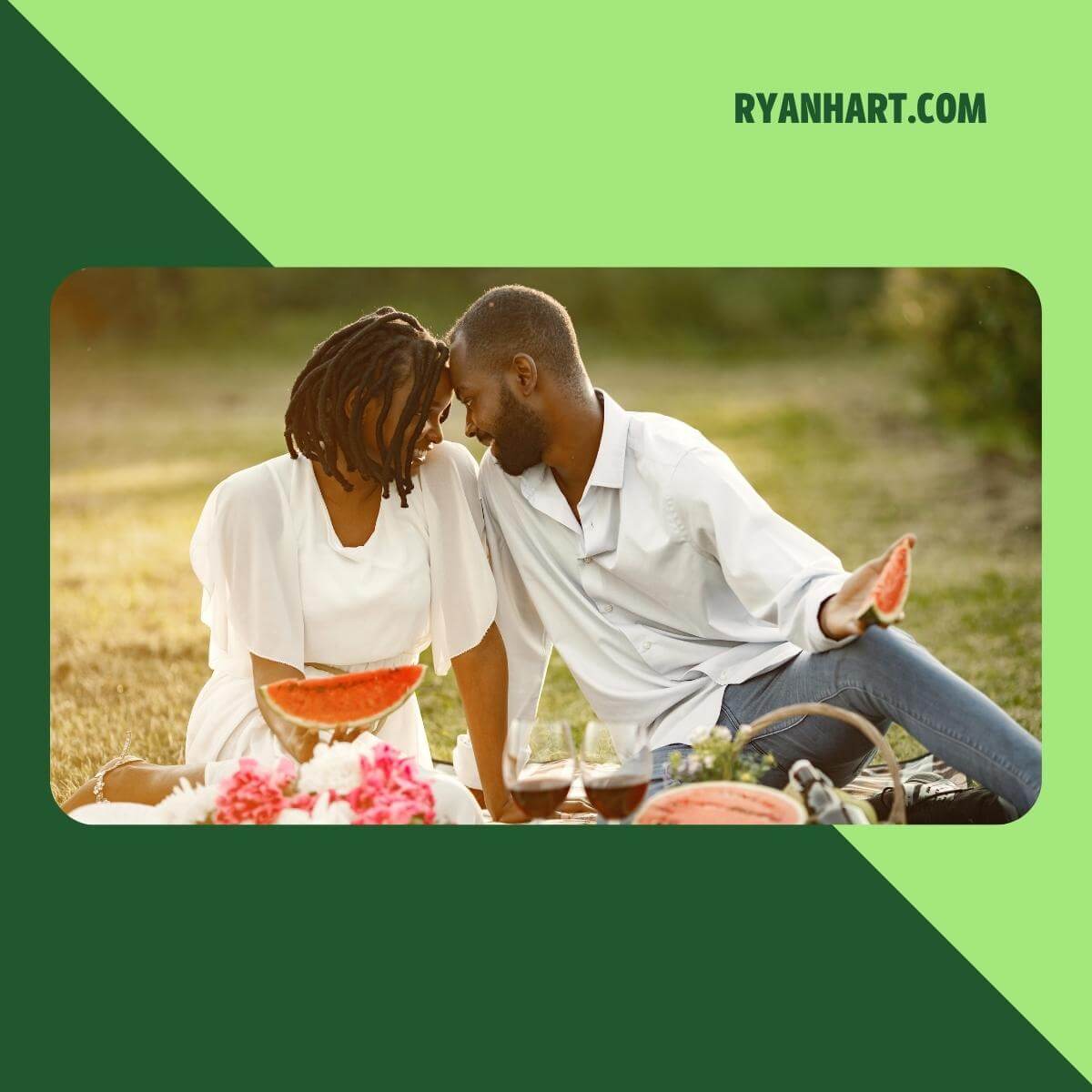 Couple having a picnic