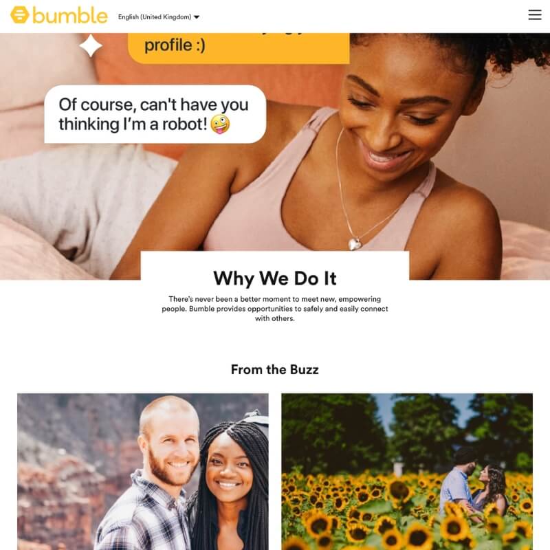 Bumble Website