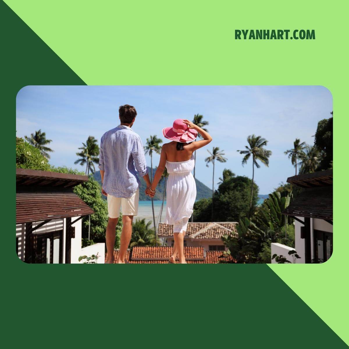 Couple looking at beach