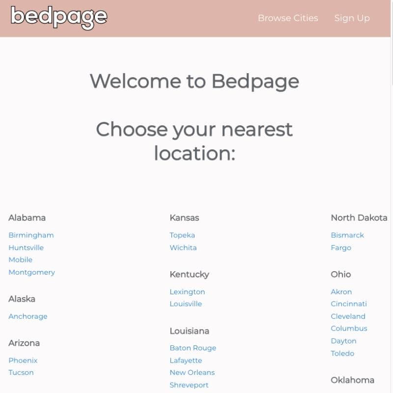 Bedpage