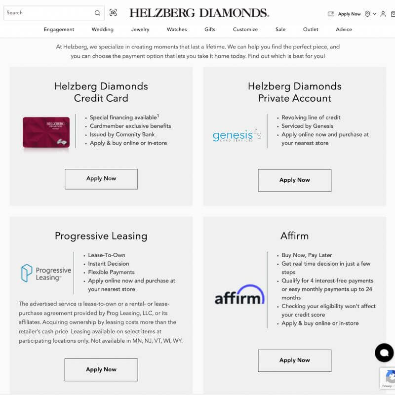 Helzberg pay my bill sales
