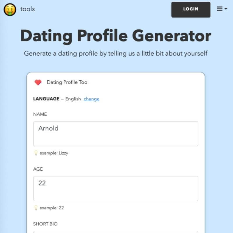 Dating Profile Generator