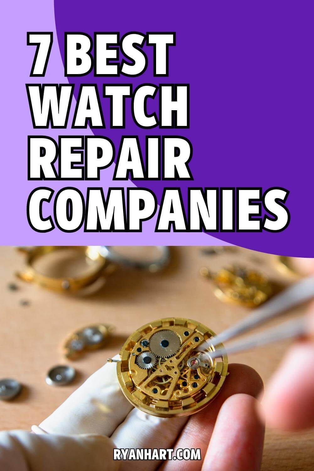 Watch being repaired