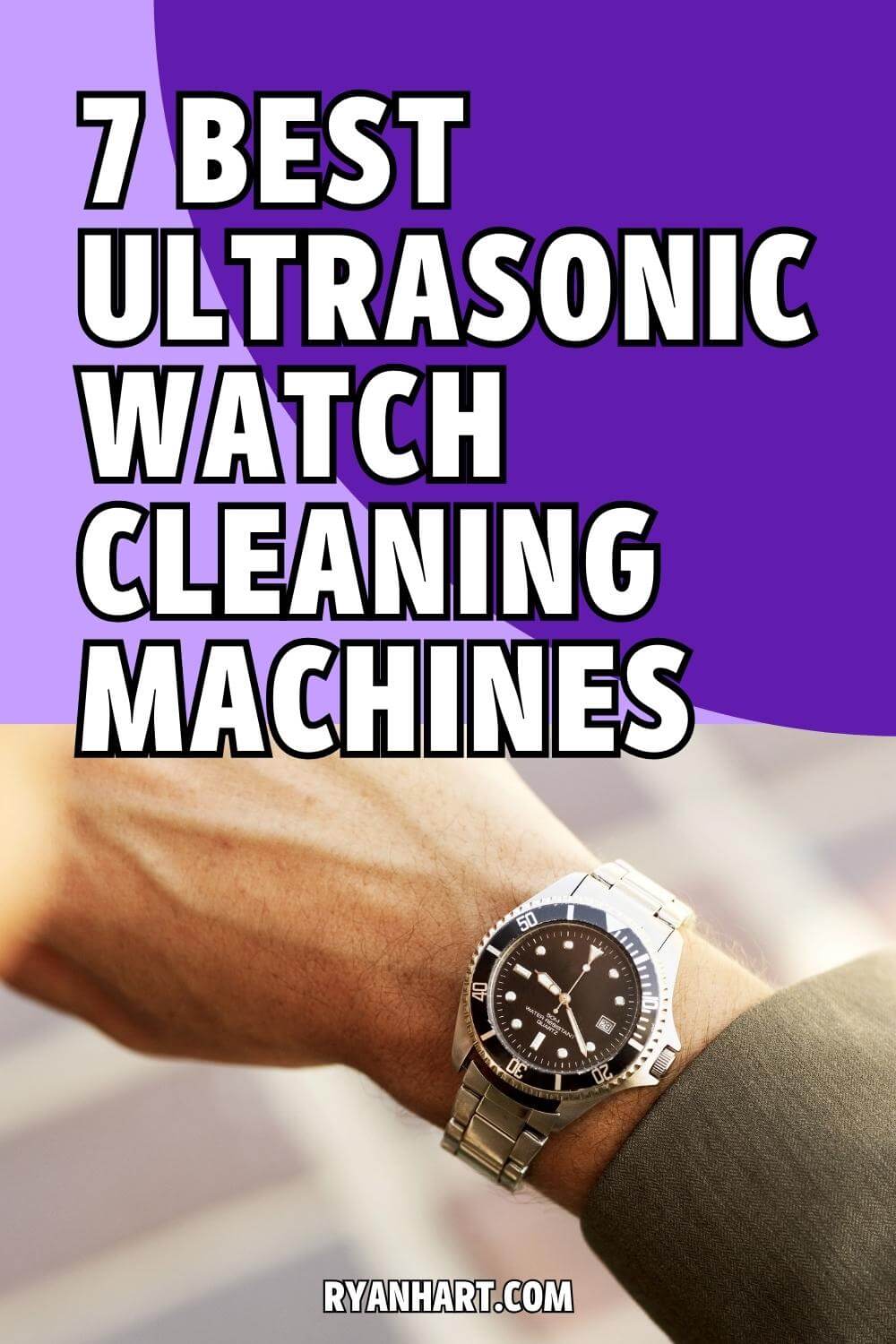 Man wearing clean watch
