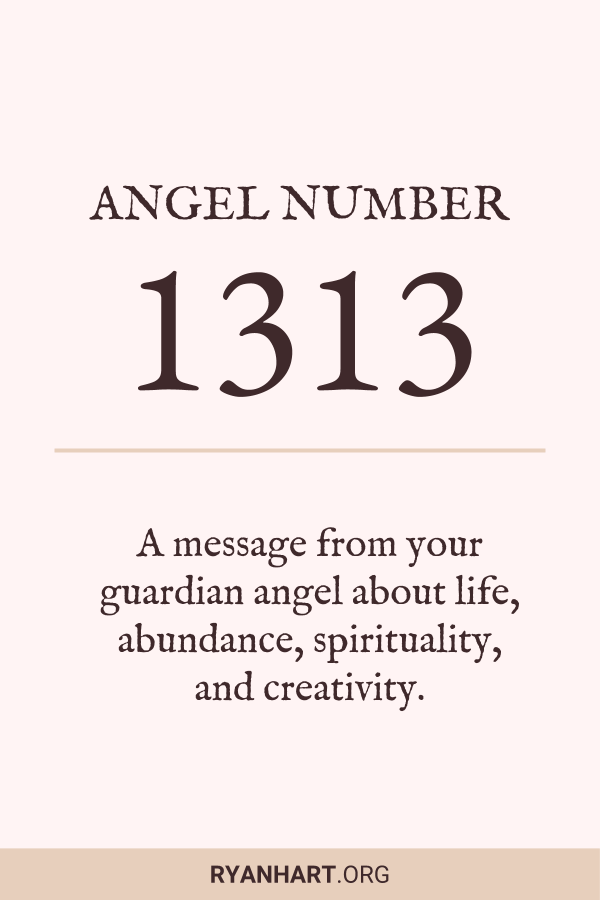 Image of Angel Number 1313