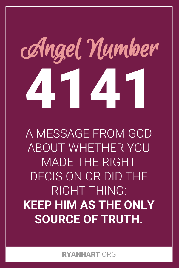 3 Surprising Meanings Of Angel Number 4141 Ryan Hart