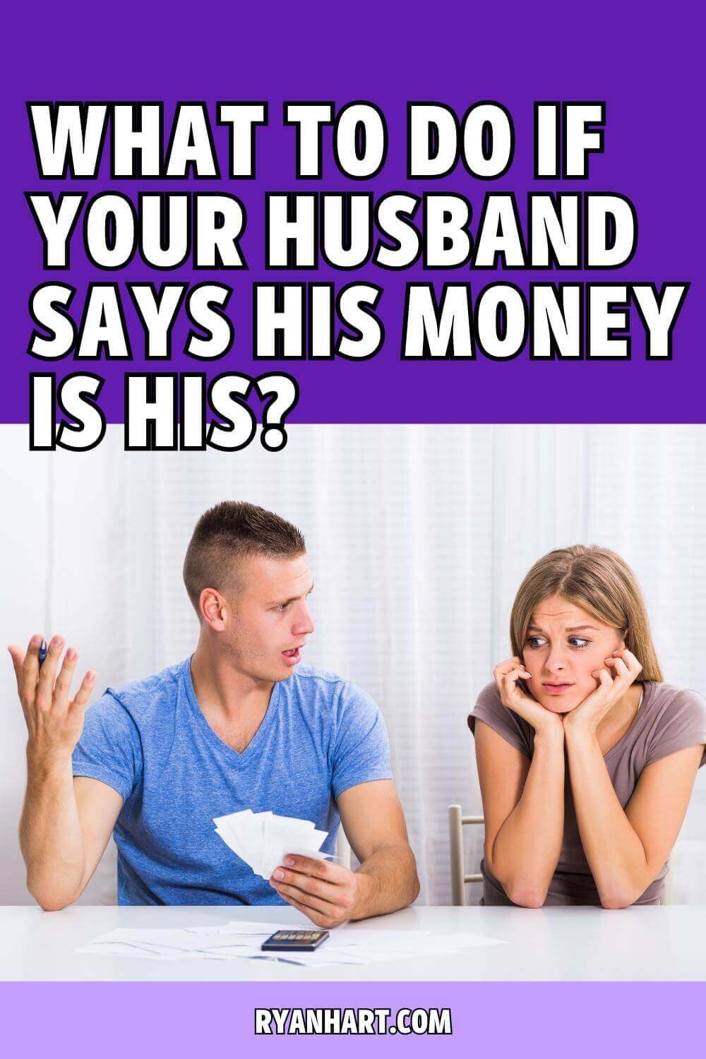 Couple arguing over money