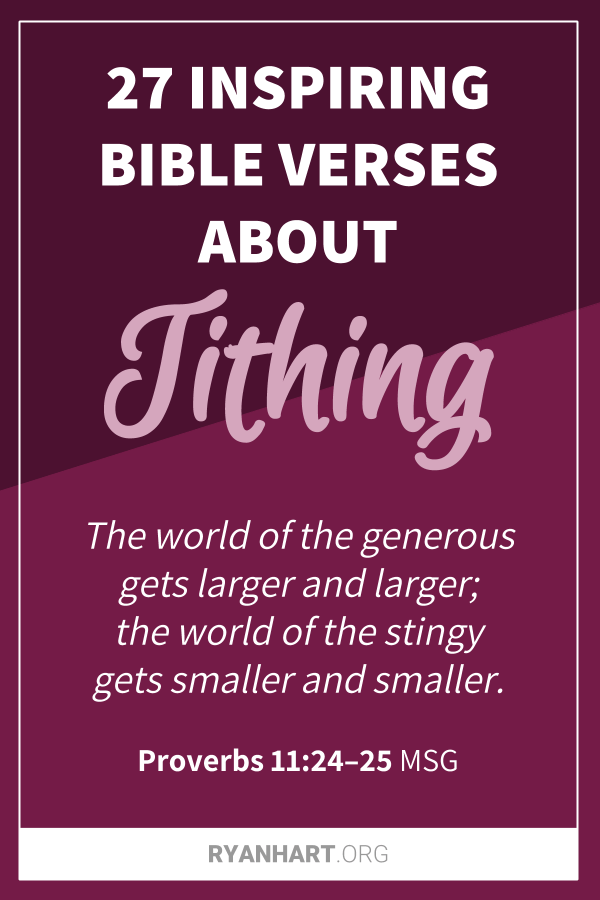 Bible Verses About Tithing