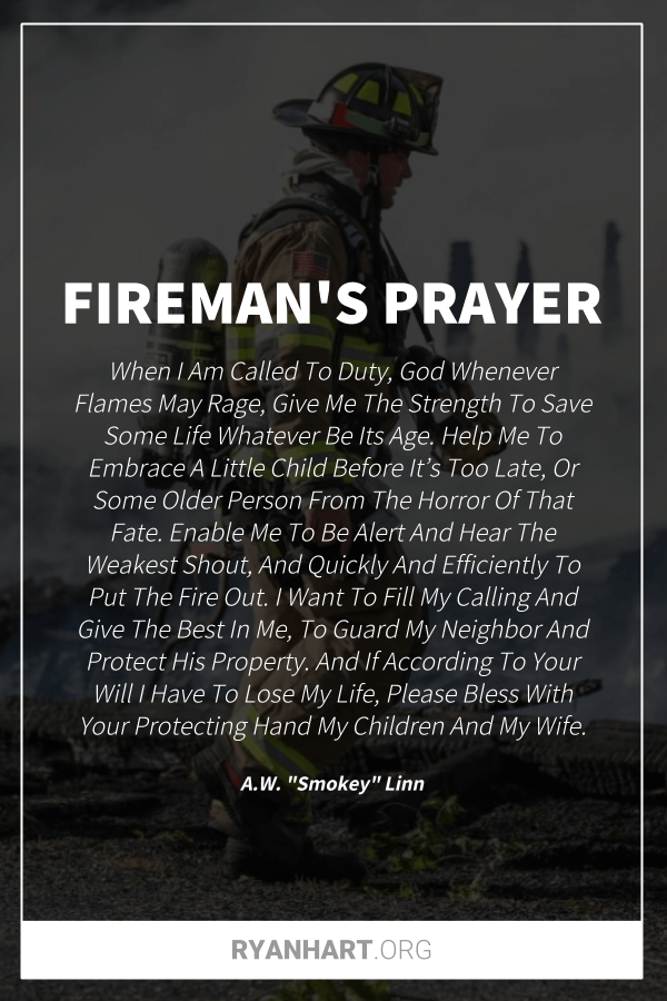 Firemans Prayer