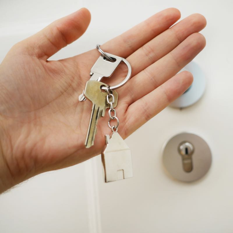 Keys to front door