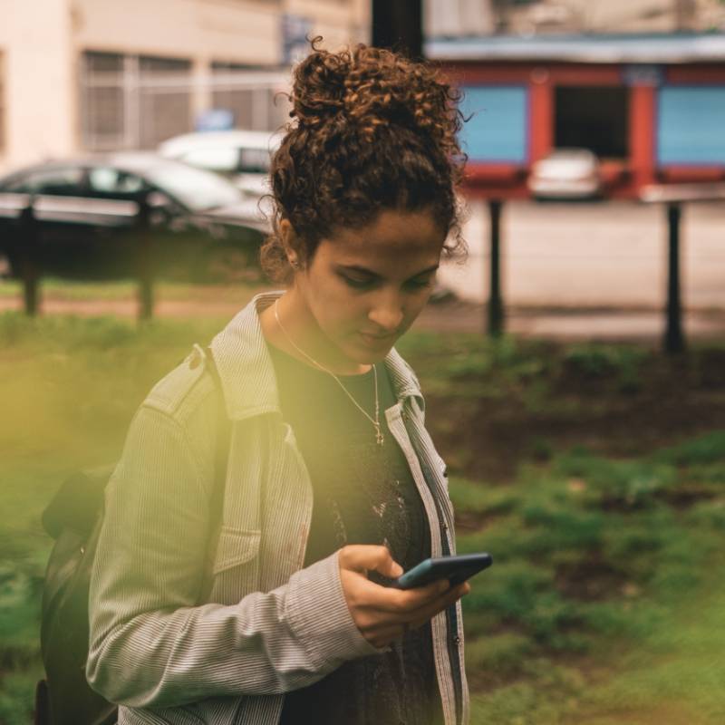 Woman Texting