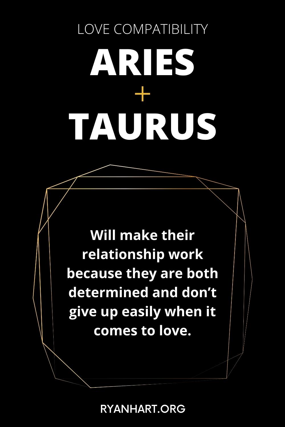 Aries And Taurus Compatibility Ryan Hart
