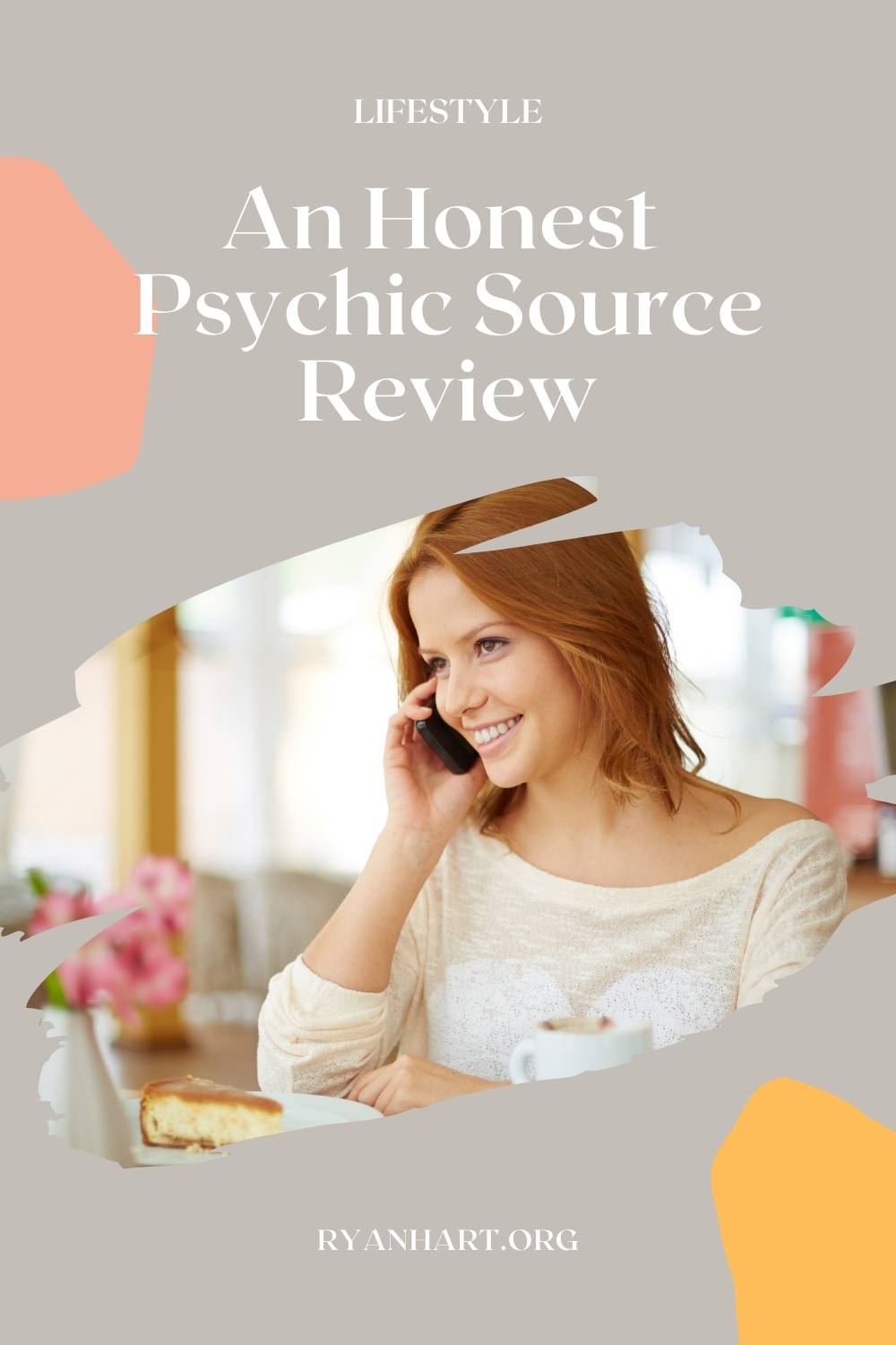 Woman calling a psychic