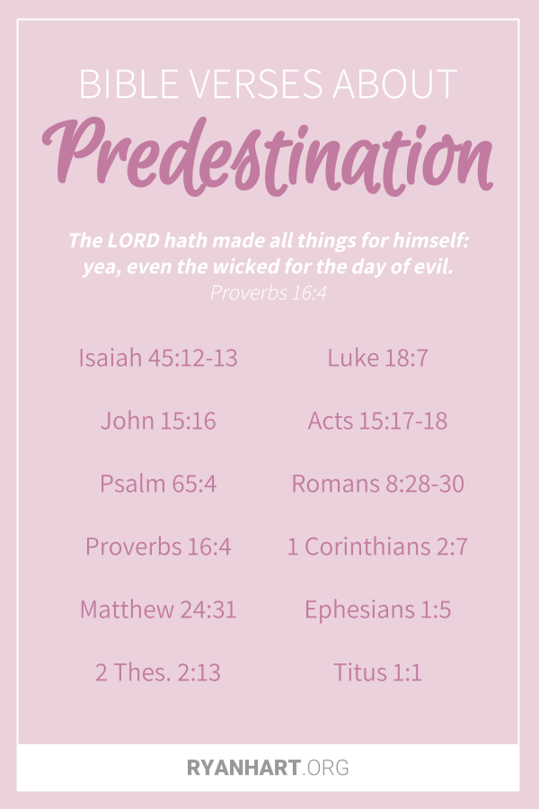 Bible Verses About Predestination