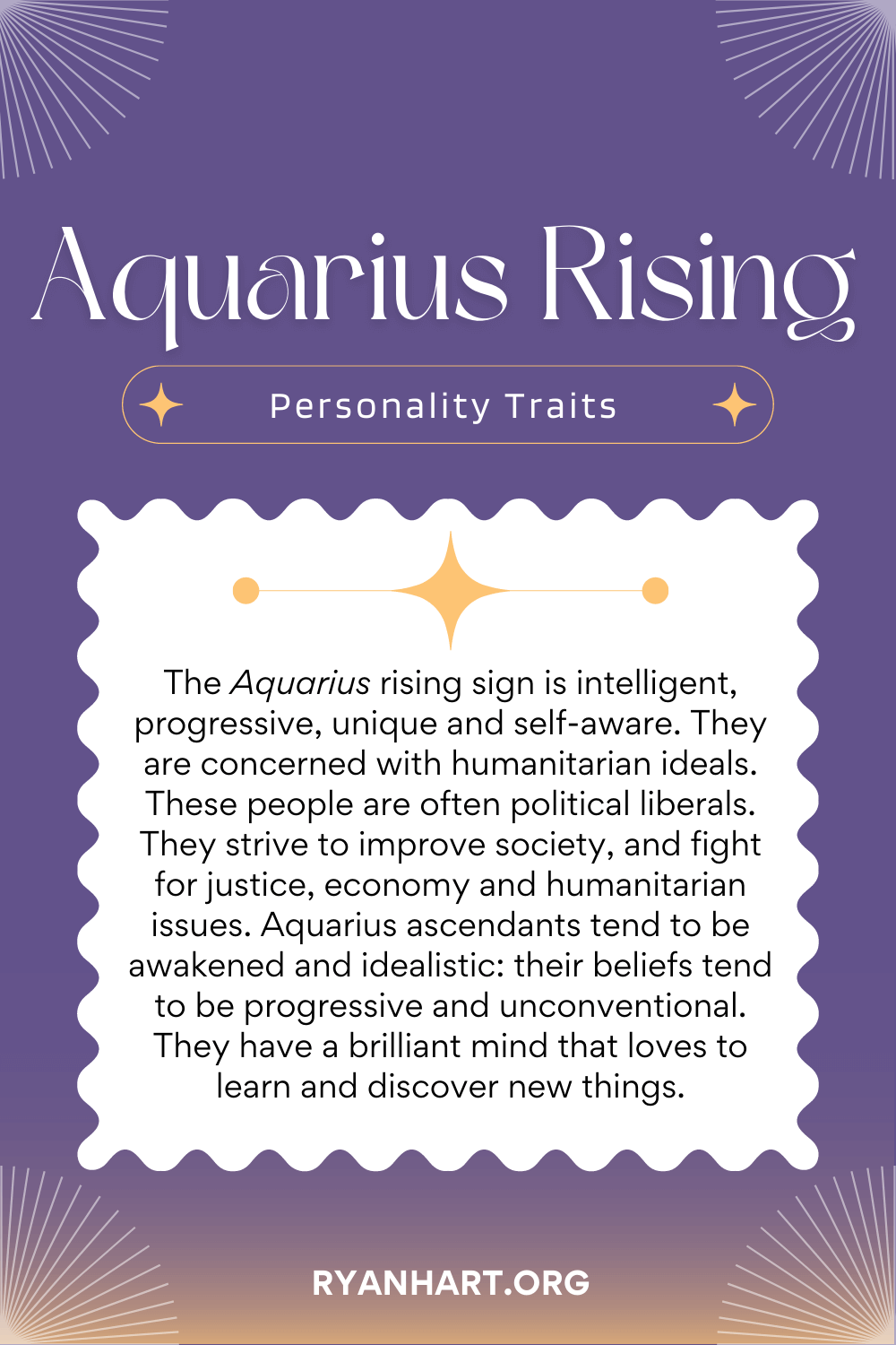 Aquarius Rising Sign Description