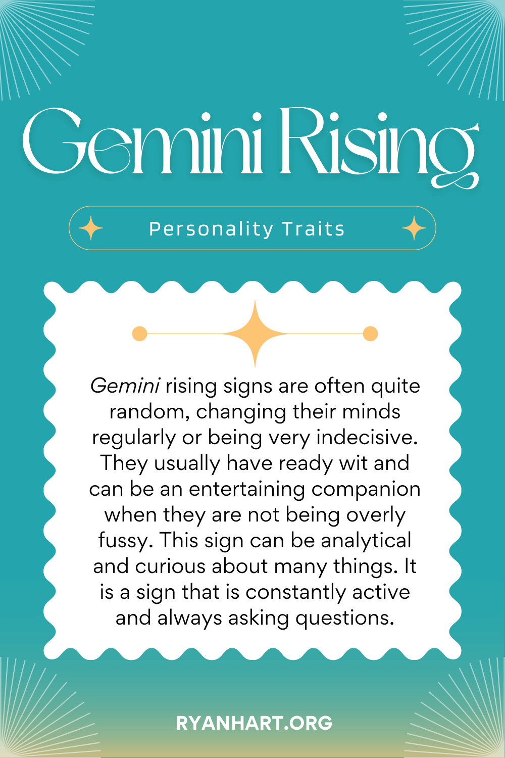 Gemini Rising Sign Description