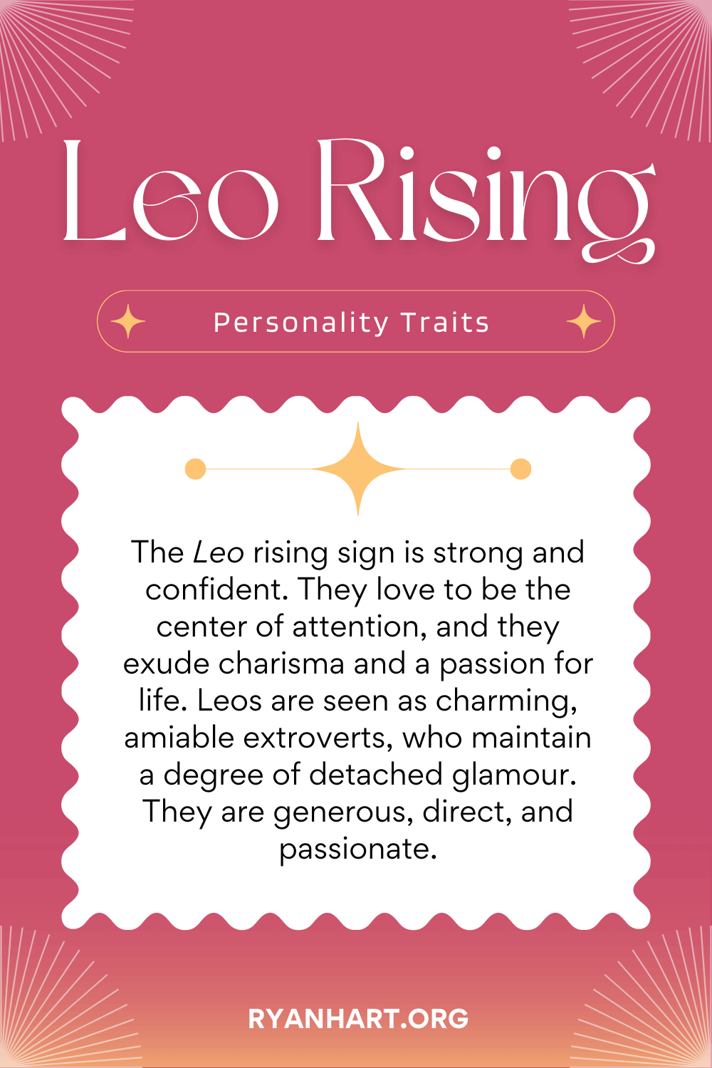 Leo Rising Sign Description