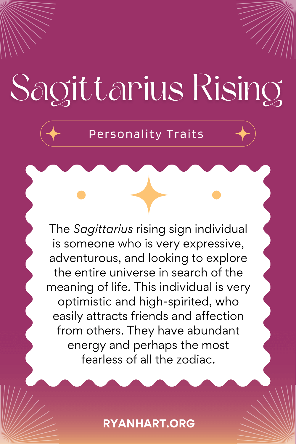 Sagittarius Rising Sign Description
