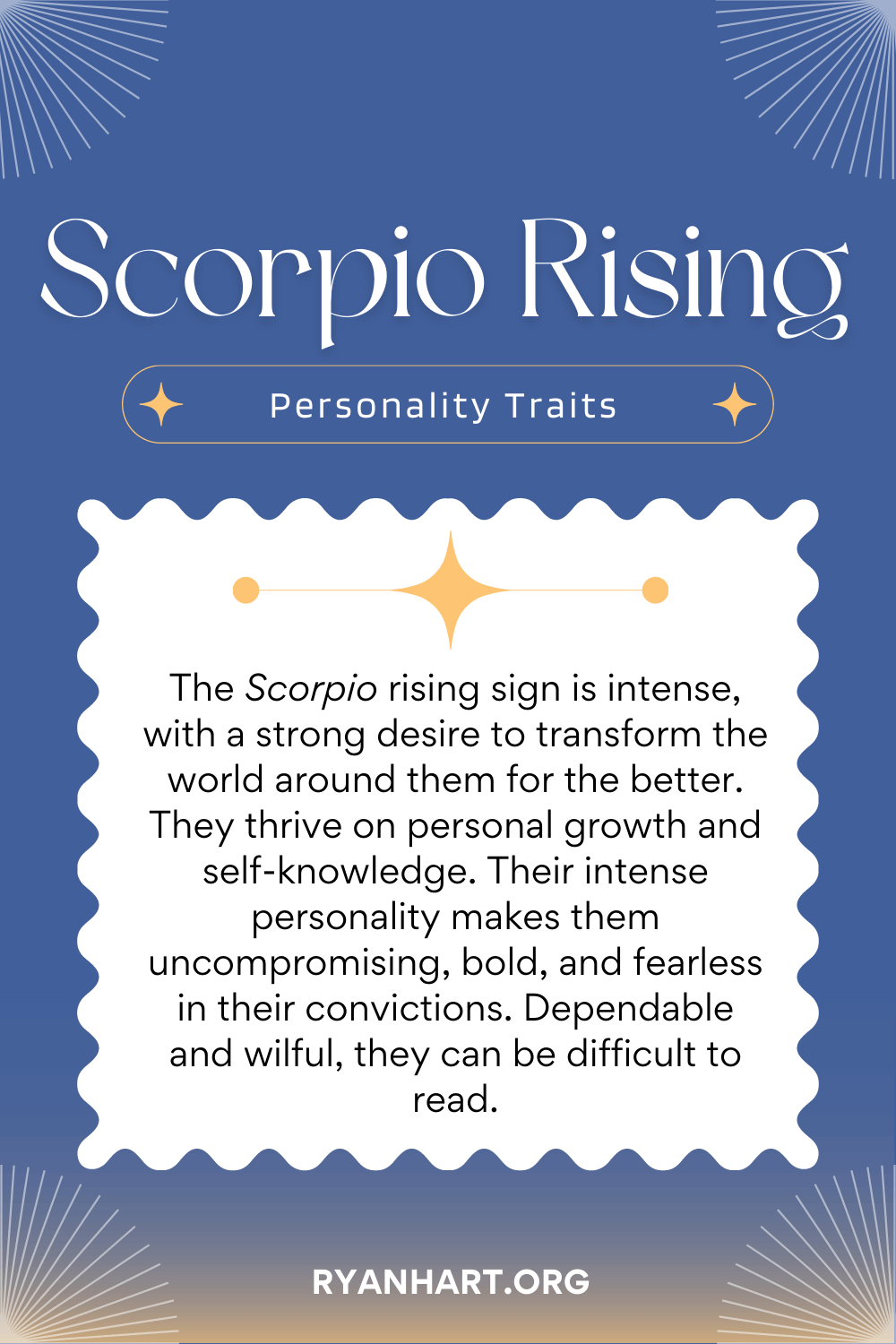Scorpio Rising Sign Description