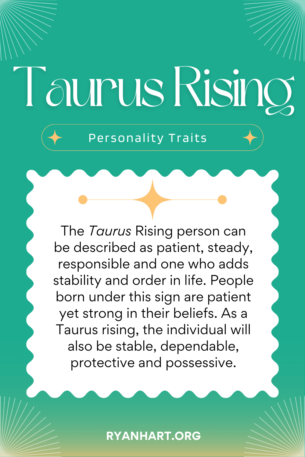 Taurus Rising Sign Description