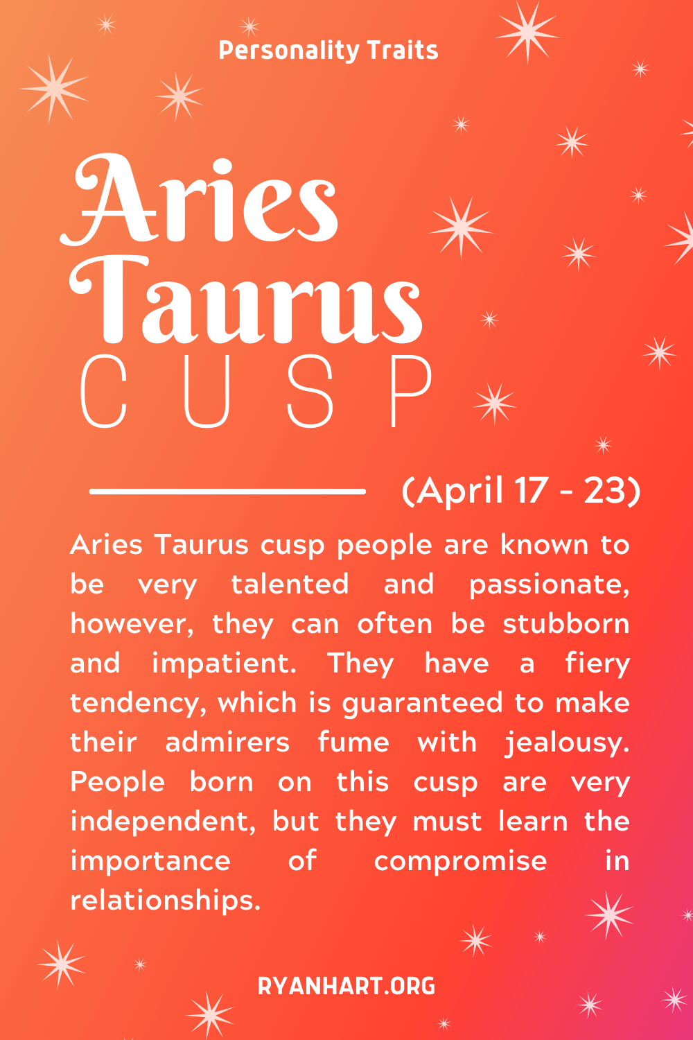 Aries Taurus Cusp Description