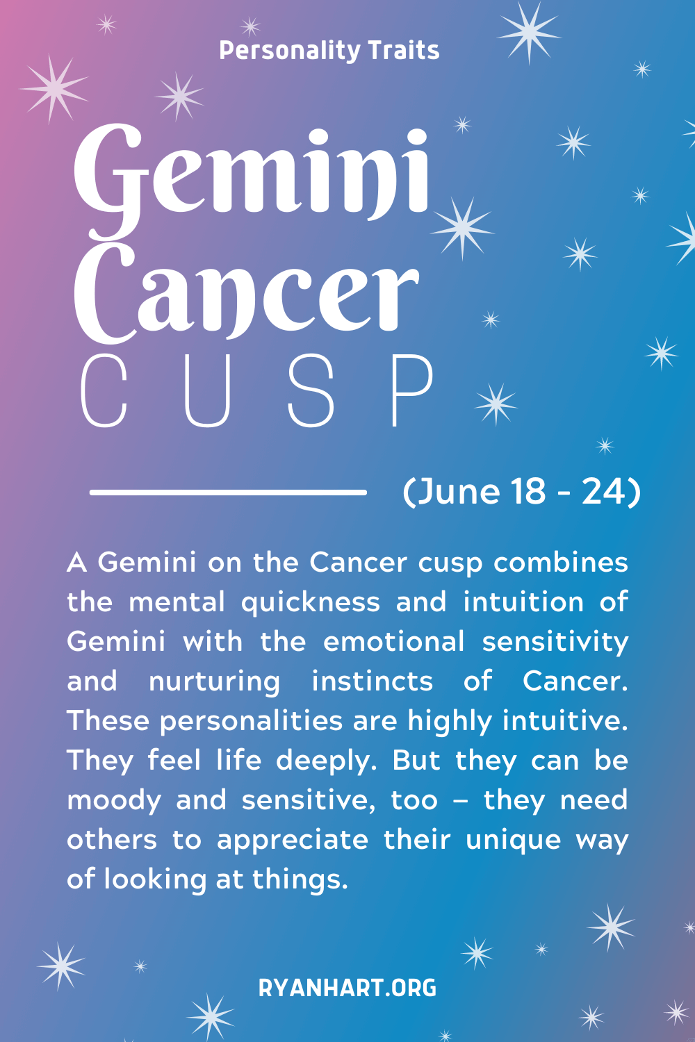 Gemini Cancer Cusp Description
