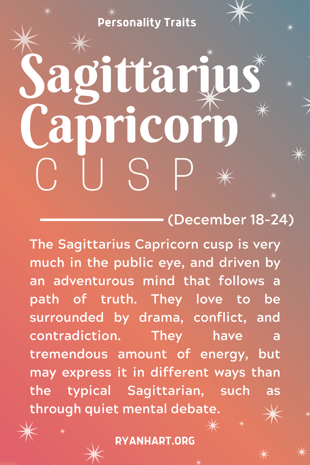 Sagittarius Capricorn Cusp Description