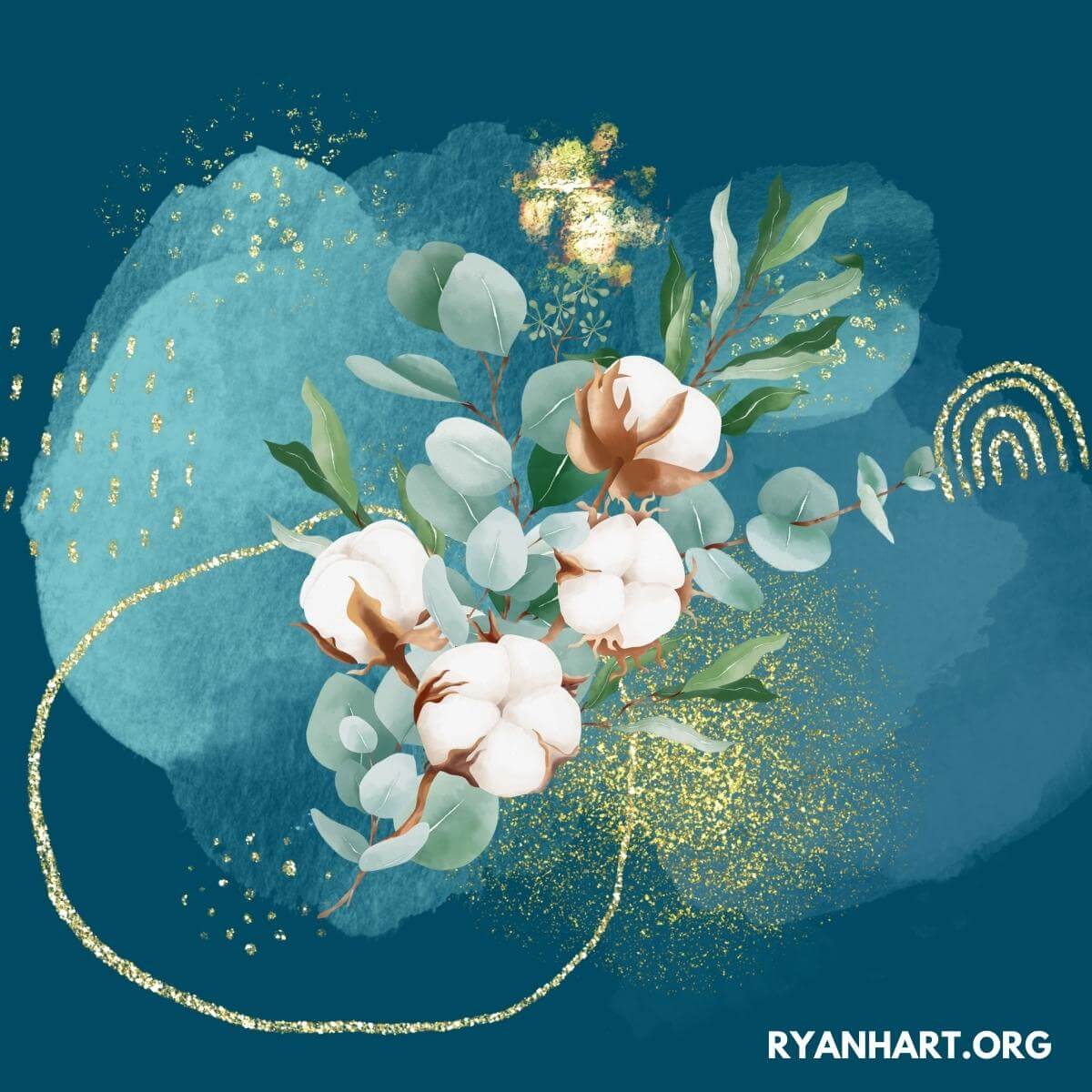 Eucalyptus garland illustration