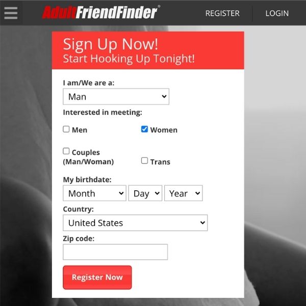 AdultFriendFinder website