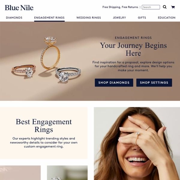 Blue Nile website