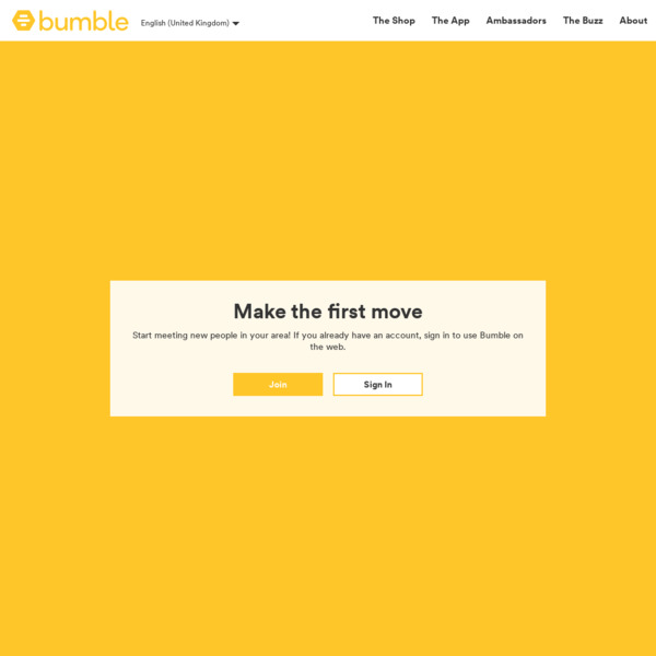 Bumble website