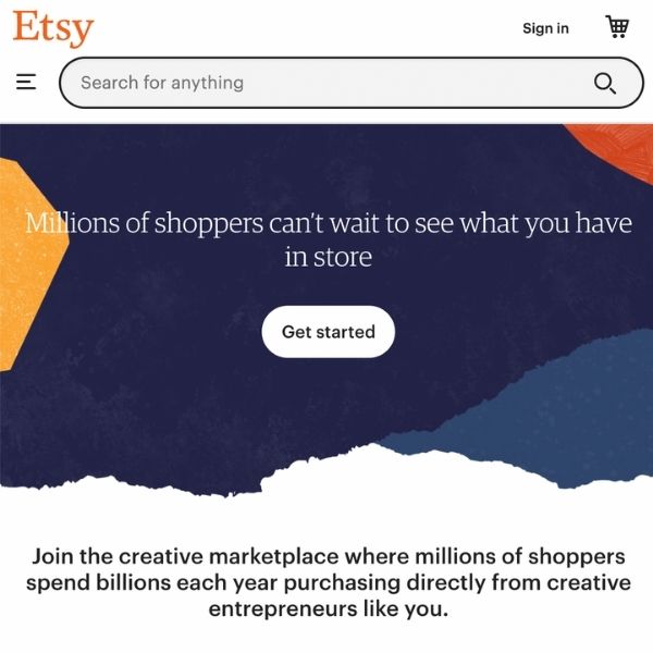 Etsy website