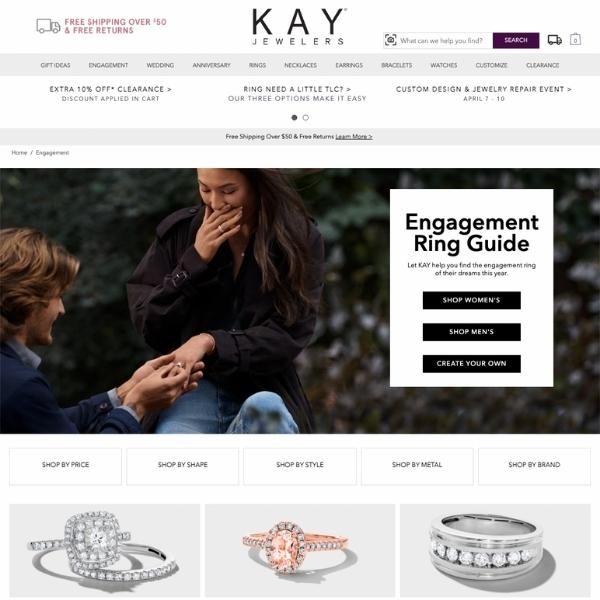 Kay Jewelers website