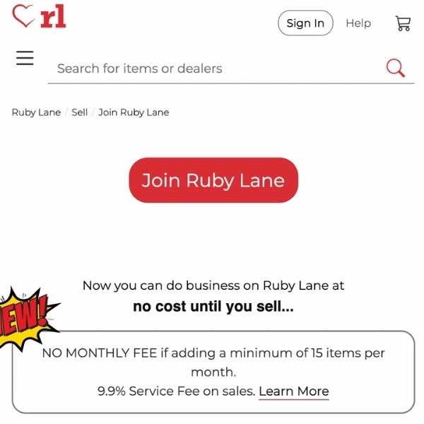 Ruby Lane website