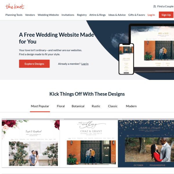 The Knot website