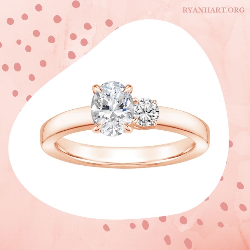 Pear Cut Diamond with Rose Gold Band