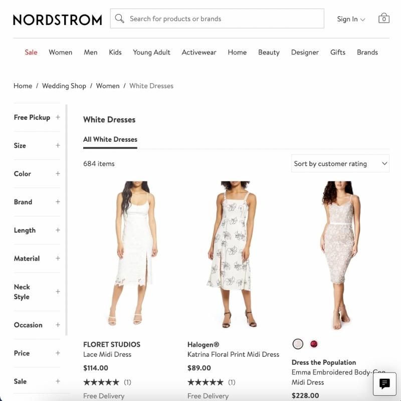 Nordstrom wedding dresses