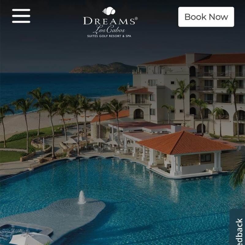 Dreams Los Cabos website