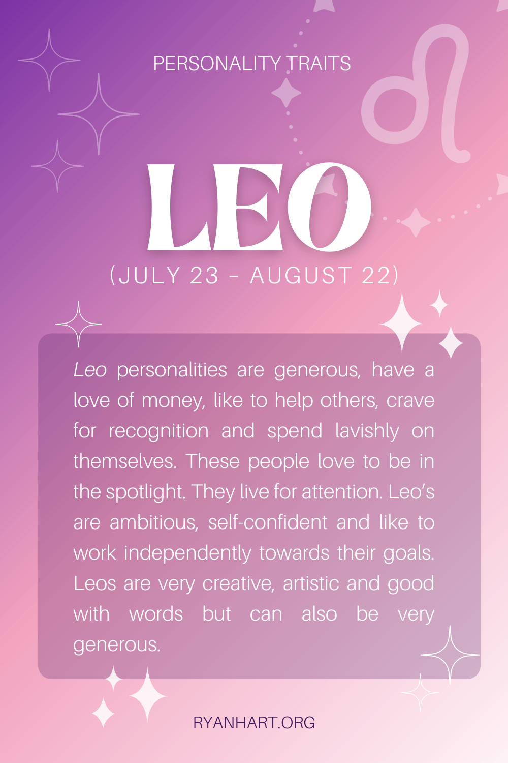 Leo Male Characteristics