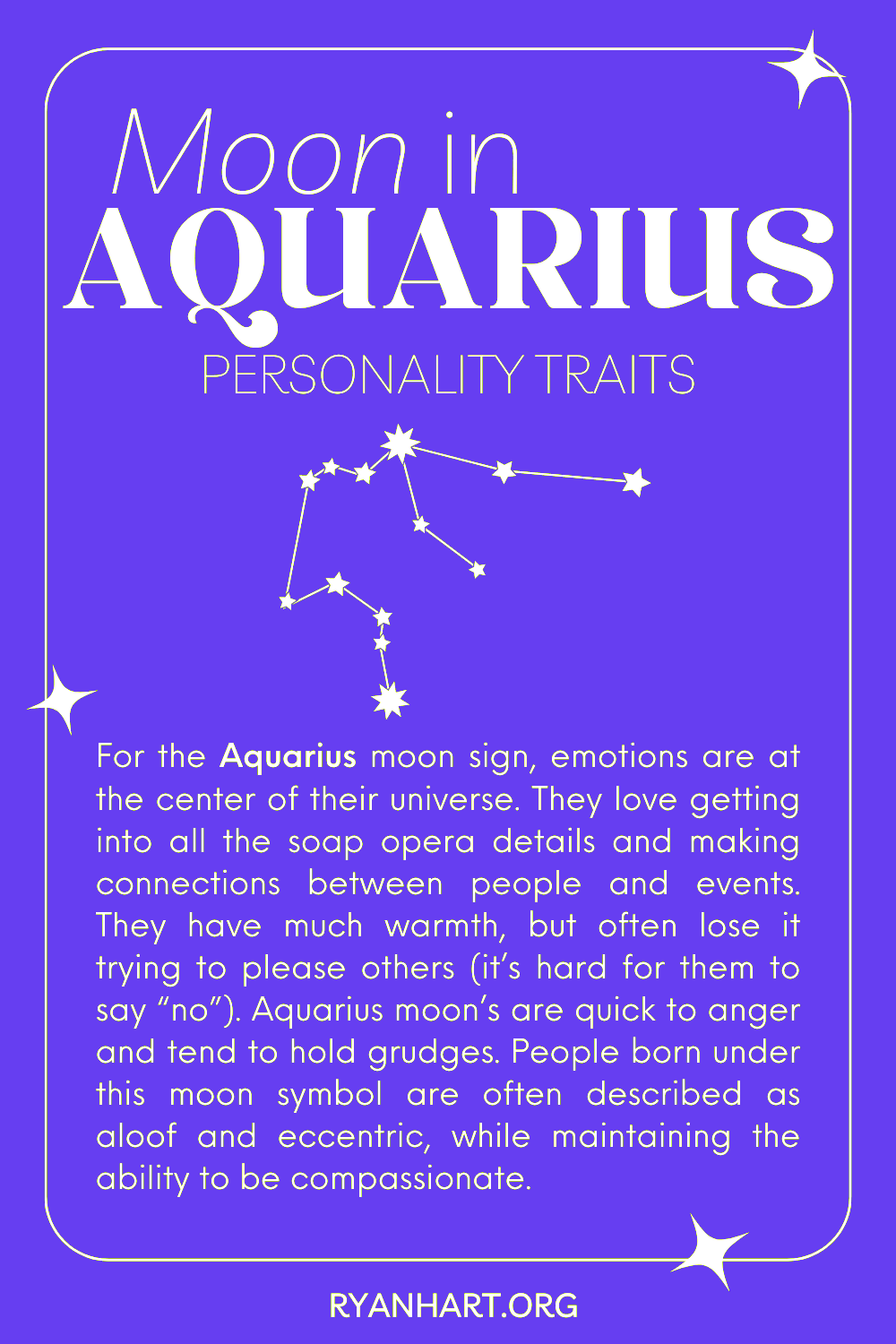 Moon in Aquarius Zodiac Sign Description