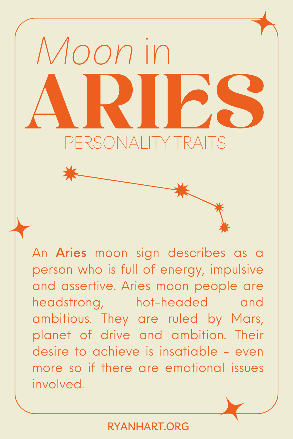 Moon in Aries Zodiac Sign Description