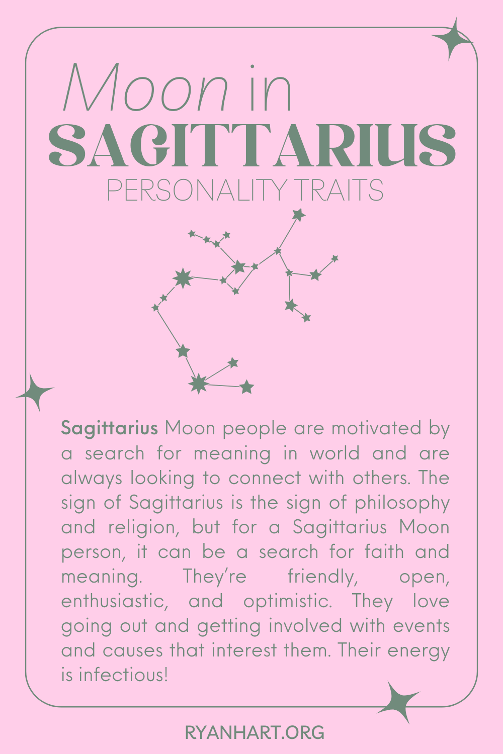 Moon in Sagittarius Zodiac Sign Description