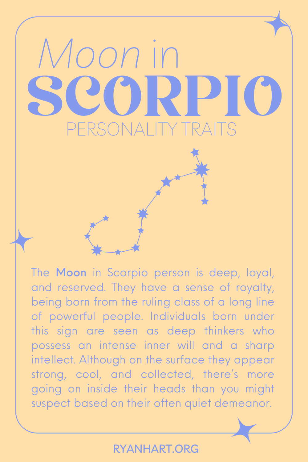 Moon in Scorpio Zodiac Sign Description
