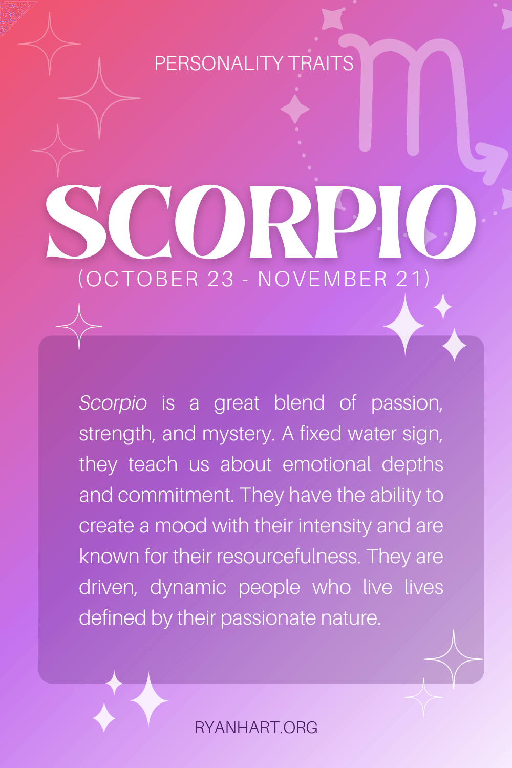 Scorpio Zodiac Sign Description