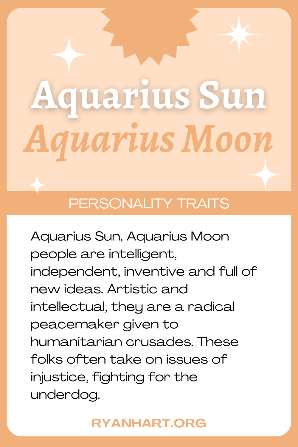 Aquarius Sun Aquarius Moon Description